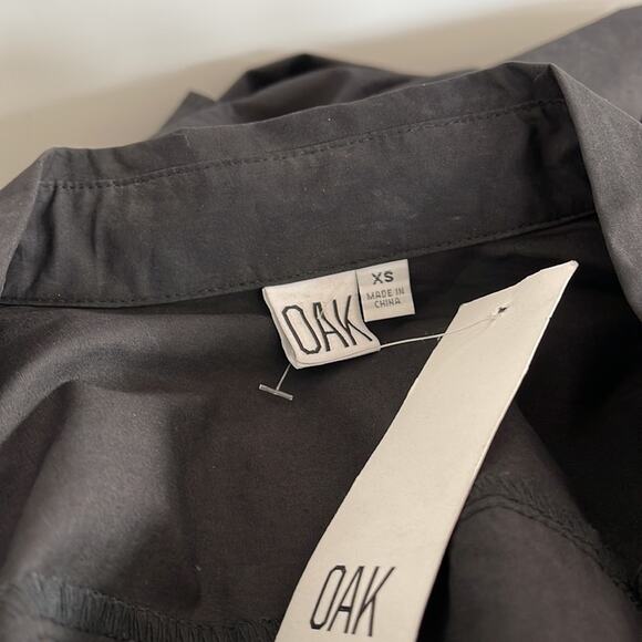 OAK Long Sleeve Shirt Dress Black Size XS - Picture 9 of 13